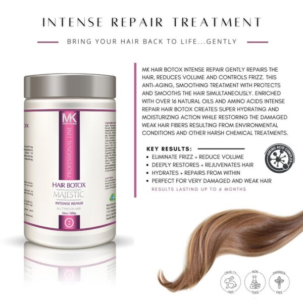 Majestic Hair B.T.X – INTENSE REPAIR- FORMALDEHYDE FREE